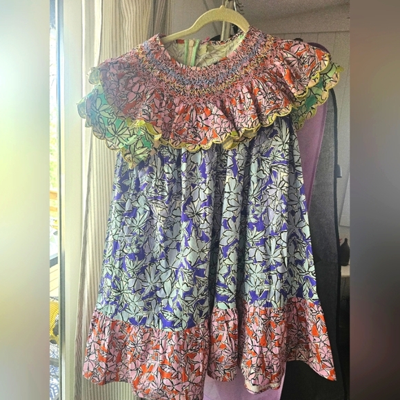 Celia B Frill Collar Mini Dress Size XL - Picture 1 of 2